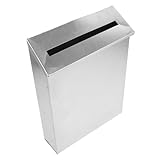 Sewroro Vintage Wandbriefkasten Eisen Rustikale Briefkasten mit Zeitungsfach Robuste für Garten...