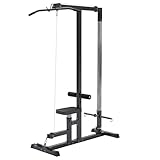 GORILLA SPORTS® Latzugstation - Verstellbar, inkl. Trizepsstange und Latzugstange, bis 280kg...