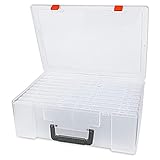 MRNHA Foto Aufbewahrung Box 4X6Zoll, 18 Inner Foto Koffer GroßEr Foto Organizer SäUrefreie Foto...