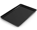 Terlulu Backblech, 44,4 x 30 x 2,5cm, Karbonstahl Backblech Kuchenblech mit Antihaftbeschichtung,...