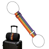 Gepäckgurte, verstellbar, Anti-Diebstahl-Verlängerung, Regenbogen-Design, starker Kofferverbinder,...