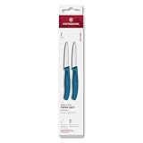 Victorinox Swiss Classic, Schäl- und Gemüsemesser Set, 2teilig, Extra Scharfe Klinge, Gerader...