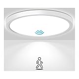 Oumida Deckenleuchte mit Bewegungsmelder Innen 22cm, 18W LED Deckenlampe Radar Bewegungssensor,...