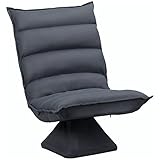 HOMCOM Bodensofa Bodenstuhl mit Verstellbarer Lehne, Drehbarer Meditationsstuhl, Relaxsessel für...