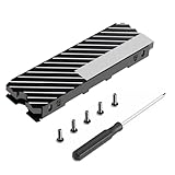 Ljmyy Dünner Metall-Kühlkörper für NVMe-HDDs 2280, hohe Wärmeleitfähigkeit, Kühlpad für PC,...