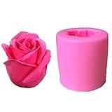 PiniceCore 1pc Blume 3D-Rose-Blumen-Auto-Kuchen-Silikon-Form-Handgemachte Seifen-Kerze-Kuchen-Form...