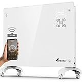 TRESKO® Glaskonvektor 2000W APP WiFi Funktion | Elektroheizung Glasheizung elektrisch | Konvektor...