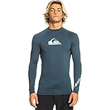Quiksilver Herren Standard All Time Langarm Rashguard UPF 50 Sonnenschutz Surf Shirt, Marineblauer...