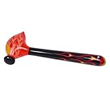 Supvox Aufblasbarer Baseballschläger PVC Feuer Flammen Design Leichtes Sports für Familienparty...