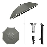 Laneetal Sonnenschirm Balkon, Balkonschirm knickbar φ135cm, Sonnenschutz UV 50+, mit...