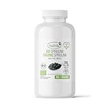 NatVita Spirulina Bio - Tabletten 400 mg 350 tbl Immunität Anämie Detox Spirulina Vegan GVOfrei...