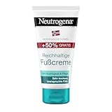 Neutrogena Reichhaltige Fußcreme, feuchtigkeitsspendende Fußcreme für sehr trockene Füße mit...
