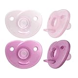 Philips AVENT Soothie – BPA-freier Schnuller für Babys von 0 bis 6 Monaten, rosa/hellrosa (Modell...