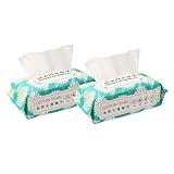 ULTECHNOVO 2 Packung Einweg Fußreinigungstücher Saugfähige Fußtücher aus Dickem Zellstoff...