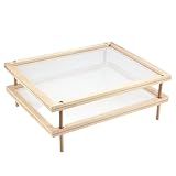 Pasta -Trocknungsregal - abnehmbar 9,65x15,35 Zoll Rack, stapelbares Netzschale, Multifunktional...