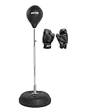 SPORTINATOR® Punchingball Boxstand Standbox-Trainer 3er-Set inkl. Boxbirne & Boxhandschuhen...