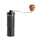 Evzvwruak Handgefertigte Kaffeemühle aus CNC-Stahl, Hand-Kaffeemühle für Küche, Büro,...