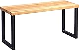 M2 Kollektion 802022 Sitzbank, Holz, wildeiche, 80 x 30 x 40 cm