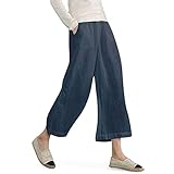 Sommer Hosen Damen Locker Hose Leinen Weites Bein Loungehose Mit Weitem Bein Für Damen Yoga...