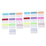 TOPBATHY Transparente Selbstklebende Index Tabs in Bunten Farben Große Haftmarker für Bücher und...