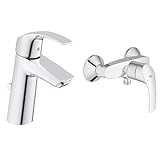 GROHE Eurosmart - Badarmatur Einhand- Waschtischarmatur & Eurosmart - Einhand-Brausebatterie...