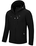 33,000ft Herren Softshelljacke Wasserdichte Winddichte Funktionsjacke Atmungsaktive Übergangsjacke...