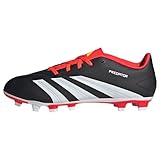 adidas Unisex Predator.4 Fxg Sneaker, Core Black/FTWR White/Solar Red, 43 1/3 EU