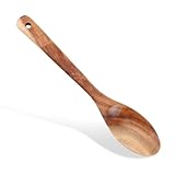 Vroxdrez Kochlöffel aus Holz – 100% Akazienholz, naturgeölt， Bratlöffel für Pfanne &...