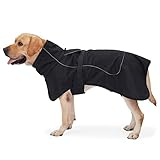 HEYWEAN Hundejacke Wasserdichter Hundemantel Reflektierende Jacke für kaltes Wetter mit weichem...