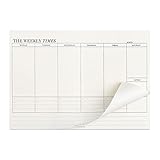 60 Blatt Wochenplaner, 24,5 x 17,5 cm Weekly Planner Schreibtischunterlage Wochenplaner Tagesplaner...