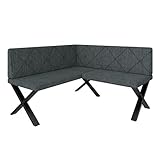 FURNISTAR Eckbank Akiko Metal X - Eckbankgruppe für Ihrem Esszimmer, Küche modern, Sitzecke,...