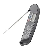 KIMISS Sofort Ablesbares Digitales Lebensmittelthermometer – Faltbares, Intelligentes...