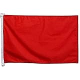 BOOTFLAGGE EINFARBIG ROT 45x30cm - EINFARBIG BOOTSFAHNE 30 x 45 cm Marine flaggen AZ FLAG Top...