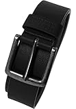 Urban Classics Unisex Leather Imitation Belt gürtel, Schwarz, M (110 cm Länge) EU