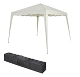 Faltbarer Pavillon 3x3m inkl. Tasche | wasserabweisend, UV 50+ Schutz | Pop Up Zelt, Faltpavillon...