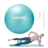 jjshund Pilates Ball, 25 cm Gymnastikball Kleiner Weicher Yoga Ball mit Aufblasbarem Strohhalm,...
