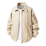 Pohullan Herbst Herren Vintage Lederkragen Lederjacke Casual Outdoor Alltagskleidung Männliche...