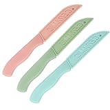 Chstarina Keramikmesser Set, 3 Stück Küchenmesser, Schälmesser für Schneiden, Kochen, Küchen,...