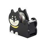 LdawyDE Klebebandabroller, Klebebandspender Holz, Shiba Inu Abroller Klebeband für Klebefilm bis...