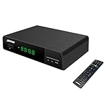 TDT HD-Receiver 1080p, DVB-T2, H.265-HEVC-Unterstützung, HDMI-Ausgang, SCART- und USB-Ausgang,...