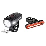 SIGMA SPORT - Aura 45 | LED Fahrradlicht 45 Lux & Fischer Fahrrad LED Akku-Stableuchte, 50 LEDs,...