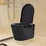 Möbelsets, Werkzeuge, Wand-WC, Keramik, Schwarz
