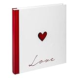 walther design Fotoalbum weiss 28 x 30,5 cm mit Cover-Ausstanzung und Prägung, Hochzeitsalbum Love...