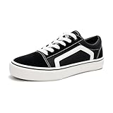 HEVA Damen Klassische Segeltuchschuhe Bequeme Turnschuhe Herren Schnürschuh Trainer...