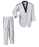 adidas Taekwondoanzug, adi Fighter Eco mit Streifen, schwarzes Revers (170)