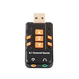 Ohulelks Kopfhörerverstärker Songs Ändern das Zuhören 3D-Audio-Adapter USB 2.0...