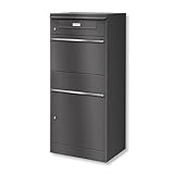 Metzler Briefkasten und Paketbox rostfrei und massiv, paketbox draussen groß XXL, Standbriefkasten...