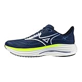 Mizuno Wave Rider 29 Herren Laufschuhe, Estate Blue/White/Lightning Yellow, Kombi Blau Weiß...