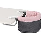 Bayer Chic 2000 735-81 Tischsitz 60 cm, Puppen-Hochstuhl, Melange anthrazit-rosa