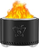 Generic Rauchfreie Feuerstelle 19 Zoll, Tragbare Kamine für Camping auf der Terrasse im Freien,...